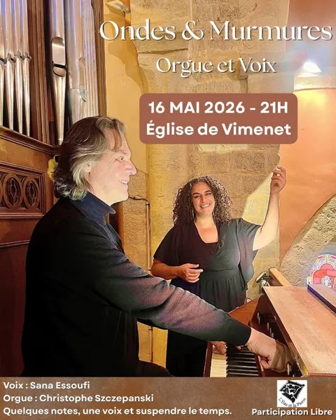 Concert Orgue et Murmures à l'Église St Julien à Vimenet