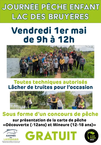 Journée Pêche Enfant au Lac des Bruyères à Bertholène