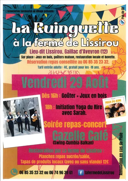 La Guinguette à la Ferme de Lissirou à Gaillac d'Aveyron