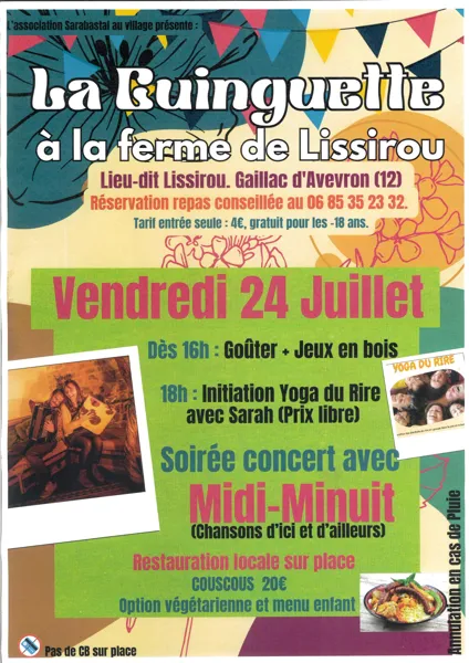La Guinguette à la Ferme de Lissirou à Gaillac d'Aveyron