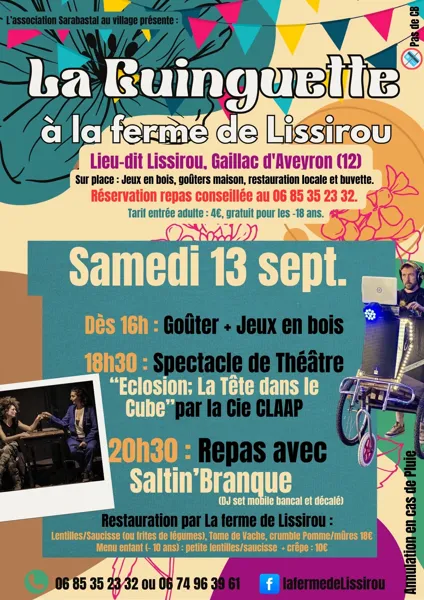 La Guinguette à la Ferme de Lissirou à Gaillac d'Aveyron
