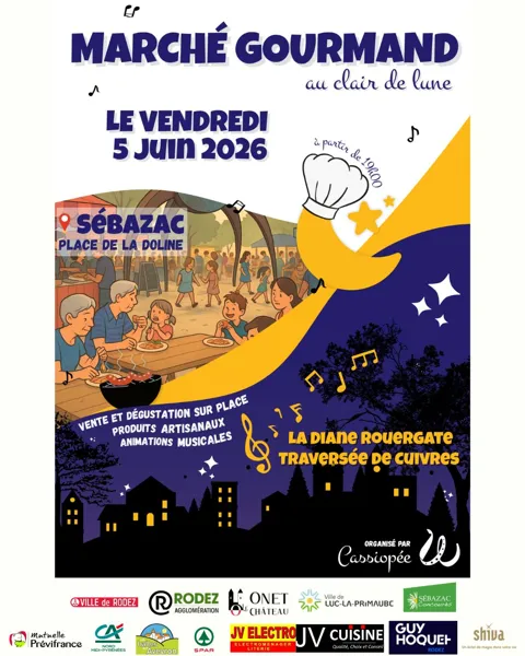 Marché gourmand au Clair de Lune