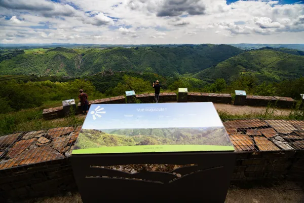 Panorama depuis le Belvédère de Rouens à Saint Hippolyte