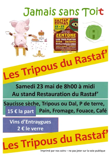 Les tripous du Rastaf' au profit de 