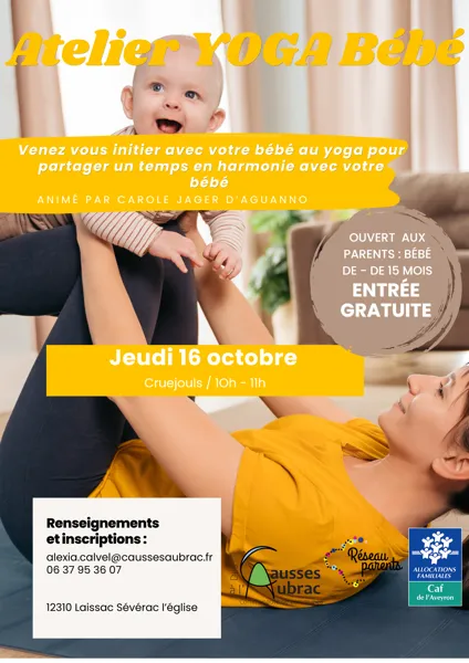 Atelier YOGA bébé à Cruéjouls