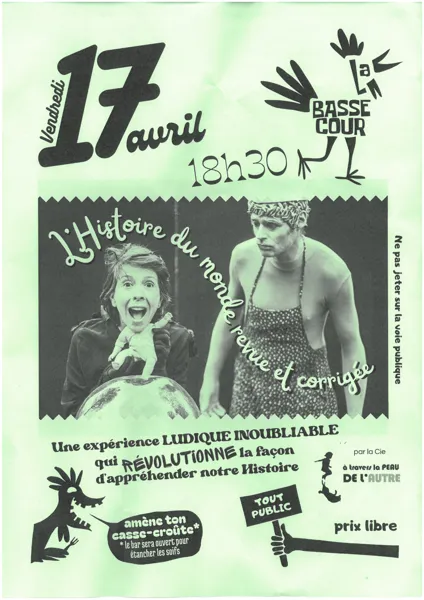 Spectacle l'Histoire du monde revue et corrigée