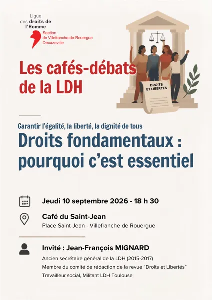 Les cafés-débats de la LDH