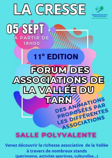 Forum des associations de la Vallée du Tarn à la Cresse