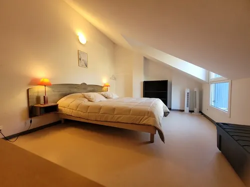 Le 3 de la Maison Bleue- Chambre avec deux lits jumeaux réunissables., Office de Tourisme des Causses à l'Aubrac