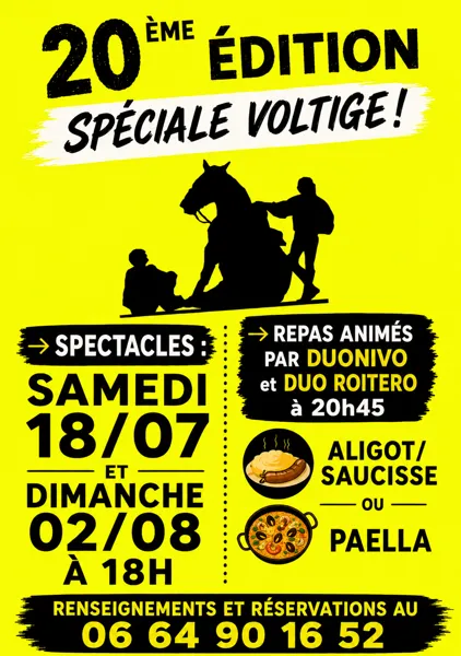 Spectacles équestres à Falguières