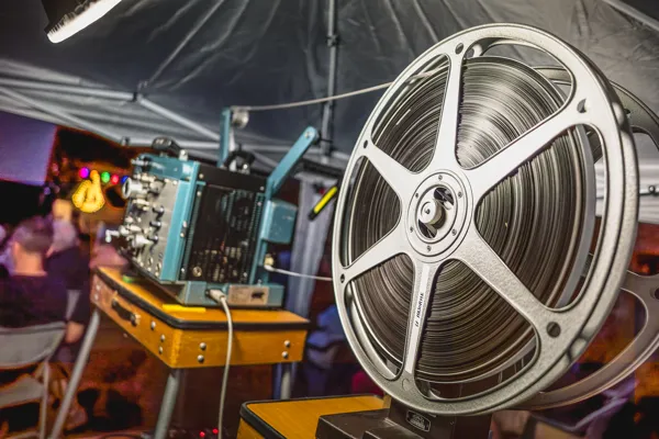 Projection de film ancien