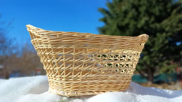 Corbeille à linge ovale en osier cultivé, jboiral