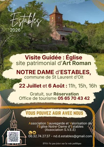 Découverte du patrimoine roman de l’église Notre-Dame d'Estables