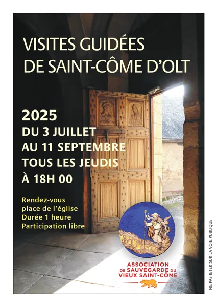 Visite commentée de Saint-Côme-d'Olt