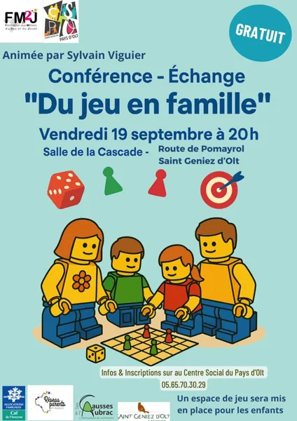 Conférence sur le jeu à Saint Geniez d'Olt