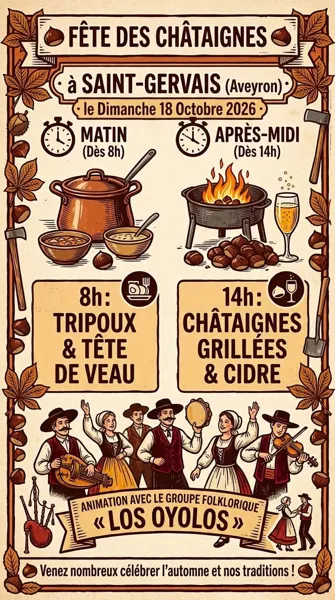 Fête des Châtaignes et du cidre doux à Saint-Gervais
