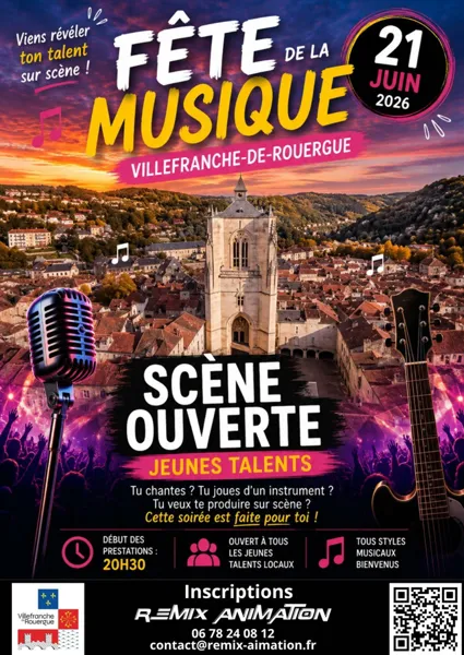 Fête de la Musique à Villefranche - spécial scène ouverte jeunes talents !