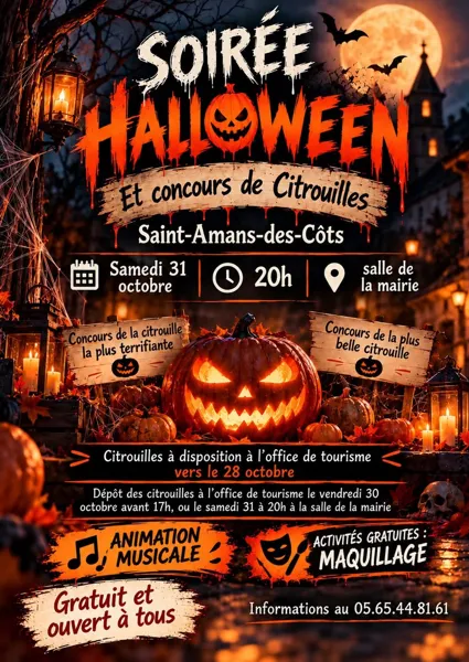 Bal d'Halloween et concours de citrouilles