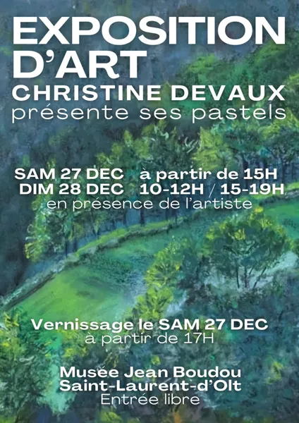 Exposition d'art au musée Jean BOUDOU à St Laurent d'Olt