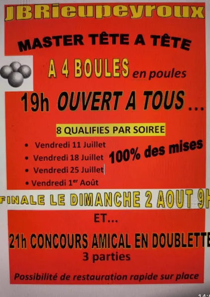 Concours de pétanque