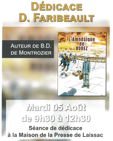 Dédicace avec D. Faribeault à Laissac