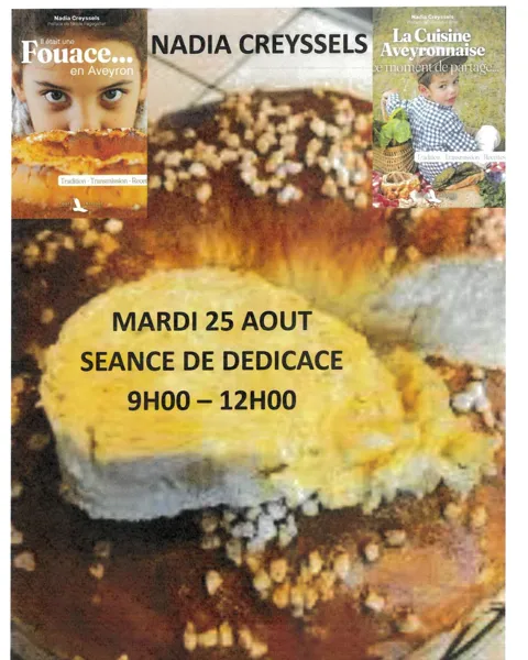 Séance de dédicaces avec Nadia Creyssels à Laissac