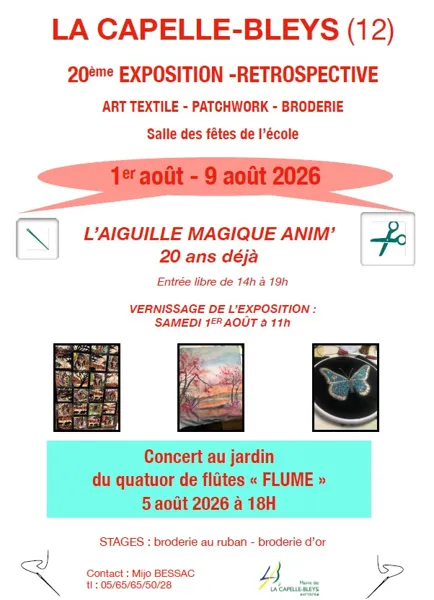 20 ème Exposition Rétrospective d'art textile, patchwork et broderie