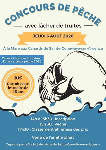 Concours de pêche à Sainte-Geneviève-sur-Argence