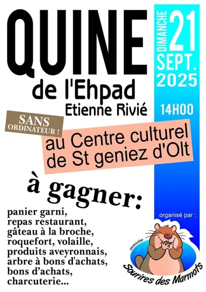 Quine de l'Ehpad de St Geniez d'Olt
