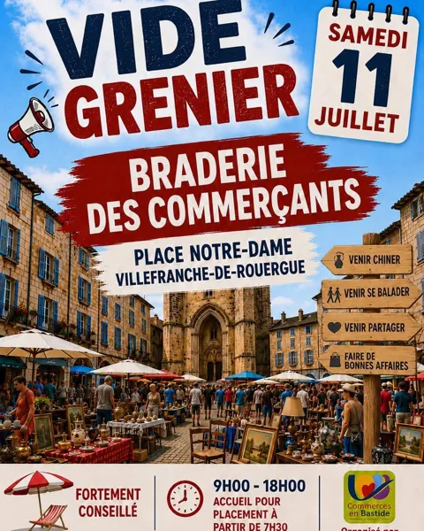 Vide-grenier et braderie des commerçants