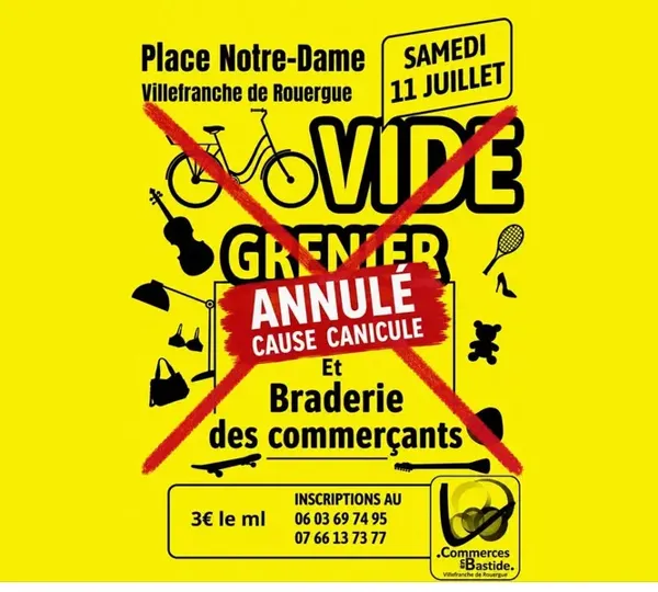 Vide-grenier et braderie des commerçants - ANNULÉ