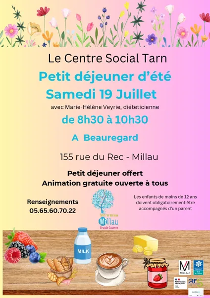 Petit déjeuner d'été - Le Centre Social Tarn