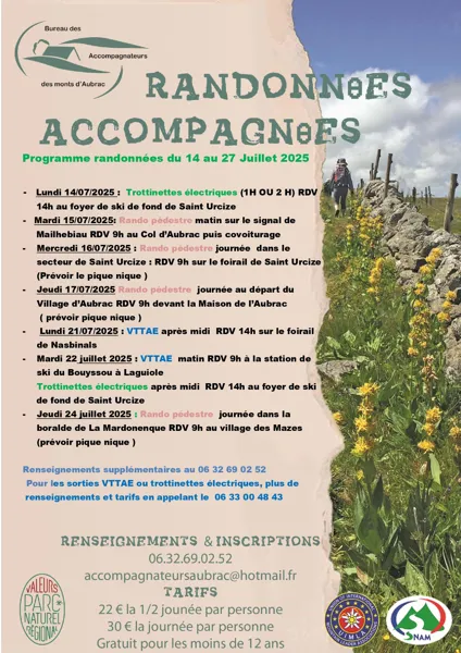 Randonnées accompagnées