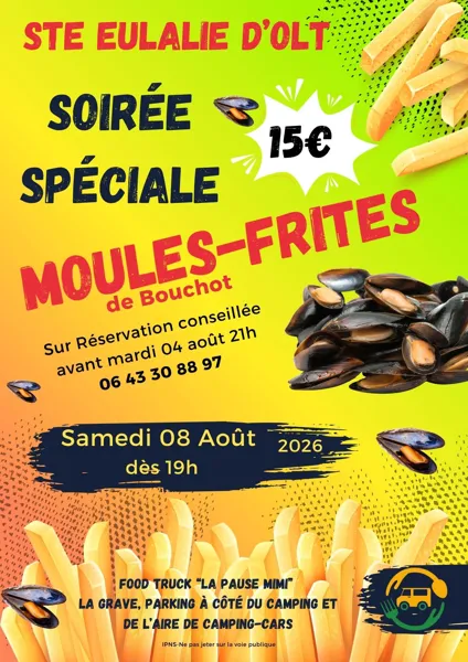 Soirée moules-frites au Food Truck La Pause Mimi