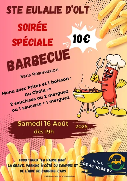 Soirée spéciale Barbecue au Food Truck La Pause Mimi