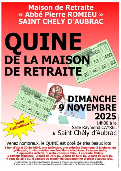 Quine de la maison de retraite