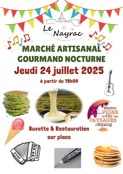 Marché artisanal gourmand nocturne