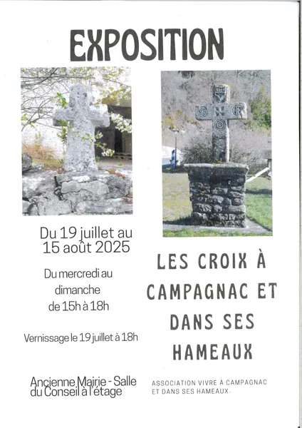 Vernissage exposition Les croix à Campagnac et dans ses hameaux