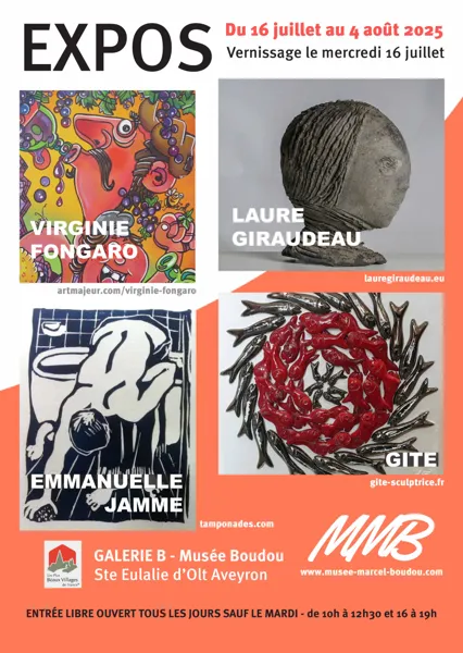 Vernissage de l'exposition au Musée Marcel Boudou du 16 juillet au 4 août