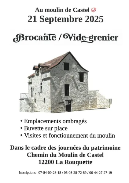 Brocante / Vide-grenier au Moulin de Castel
