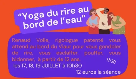 Yoga du rire au bord de l'eau