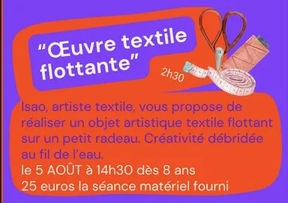 Atelier Œuvre textile flottante