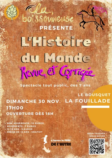 L'histoire du monde, revue et corrigée, spectacle de théâtre immersif