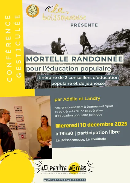 Mortelle randonnée pour l’éducation populaire, itinéraire de deux conseillers d’éducation populaire et de jeunesse