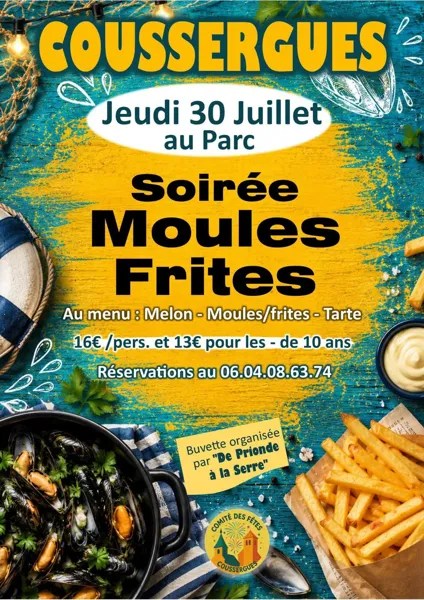 Soirée Moules-Frites à Coussergues