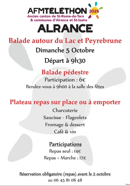 Randonnée du Téléthon et repas