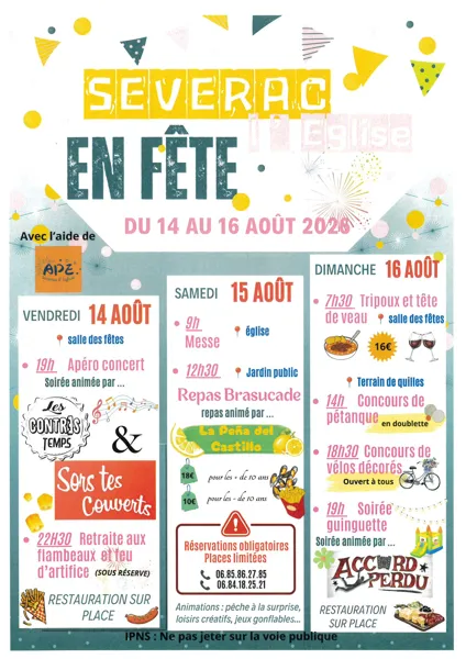 Fête de Sévérac l'Eglise