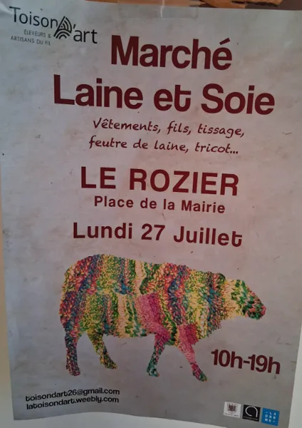 Marché laine et soie