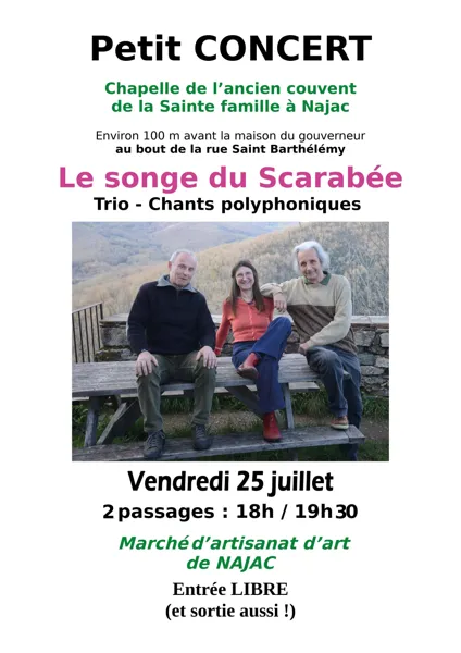 Petit concert : le Songe du Scarabée