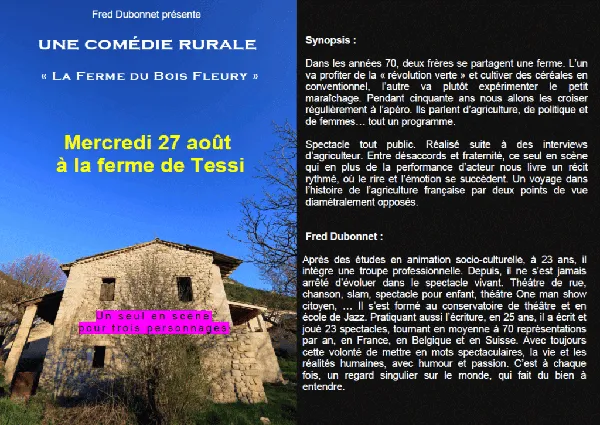 Soirée théâtrale à la ferme de Tessi